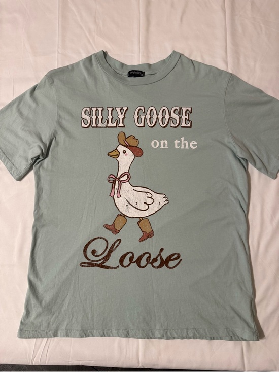 Originality Tops - Originality “Silly Goose on the Loose" Graphic Tee - Mint